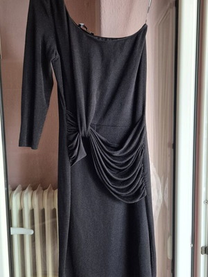 Morgan black one shoulder dress like new