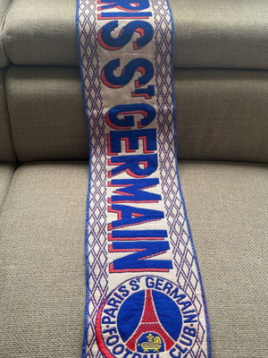 Paris St Germain scarf retro 00’s knitted 1.30 m new