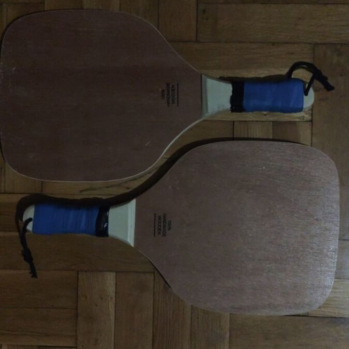 Handmade beach rackets new, pack of 2, durable wood