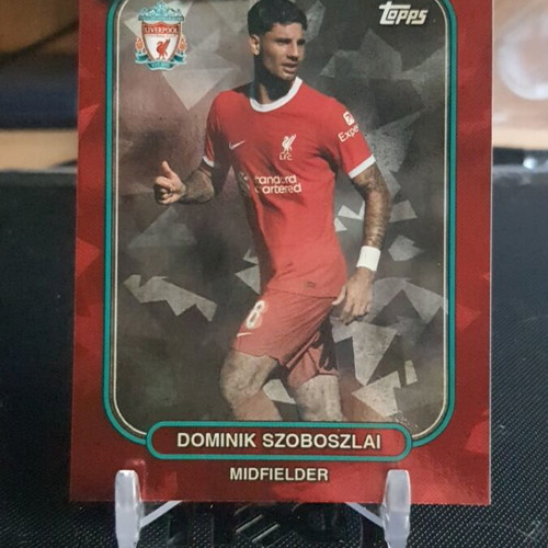 Topps Liverpool Team Set 2023-24 Dominik Szoboszlai Cracked Ice like new