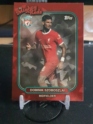 Topps Liverpool Team Set 2023-24 Dominik Szoboszlai Cracked Ice like new