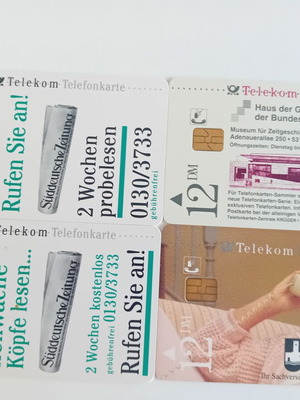 Phone cards Germany pack of 4 like new
