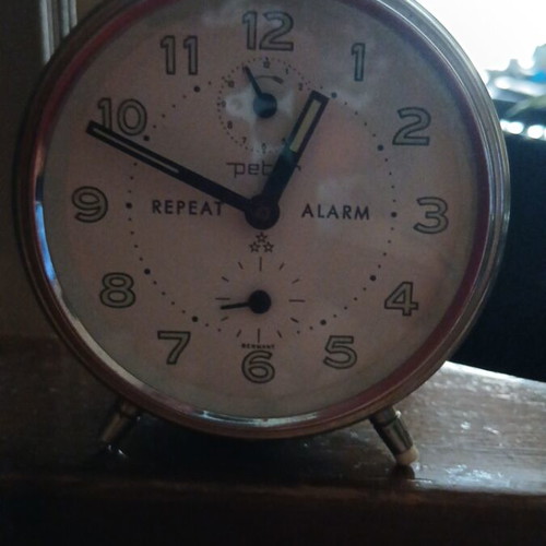 Vintage Peter Repeat Mechanical Alarm Clock like new