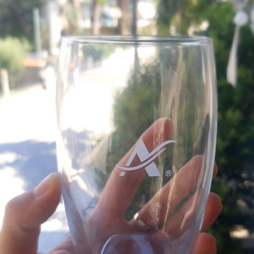 Avra glass water tumblers set of 6 new