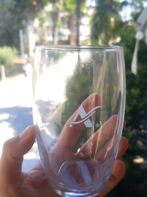 Avra glass water tumblers set of 6 new
