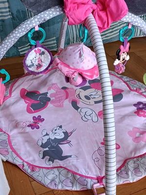 Minnie baby gym pink, like new