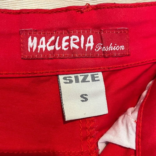 Long pants red like new, size small