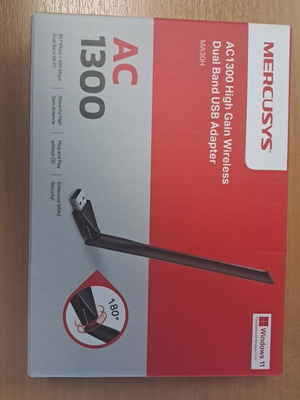 Mercusys AC1300 USB Adapter for Wi-Fi new