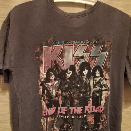KISS Pull & Bear T-shirt used, size XS, multicolor