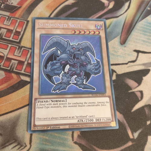 Summoned Skull Yu-Gi-Oh card, secret rare, like new