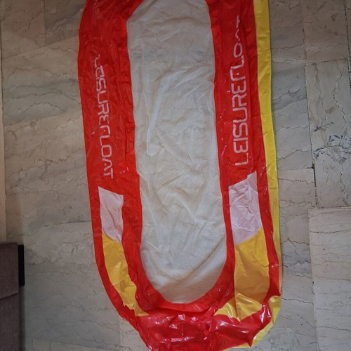 Inflatable beach mattress with net like new