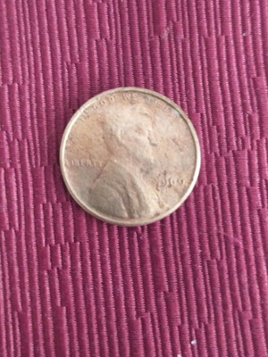 One Cent 1969 D USA coin used