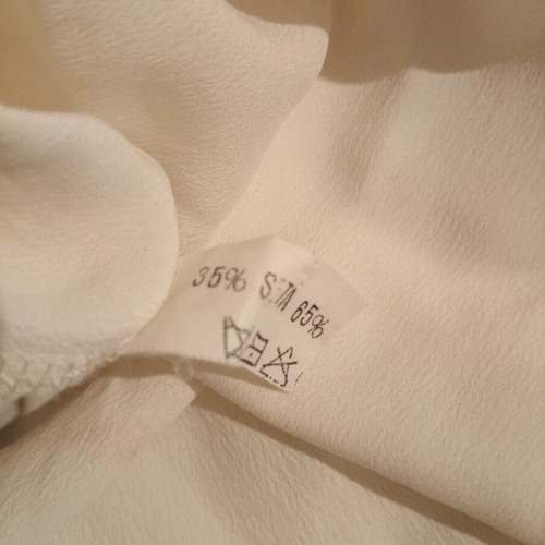 Nuova Citta vintage silk blouse 1995, white beige