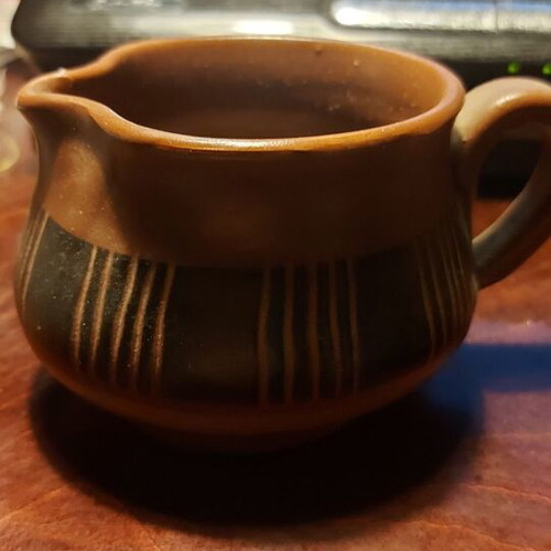 Clay handmade tea set new, 1970s, Skyrian style
