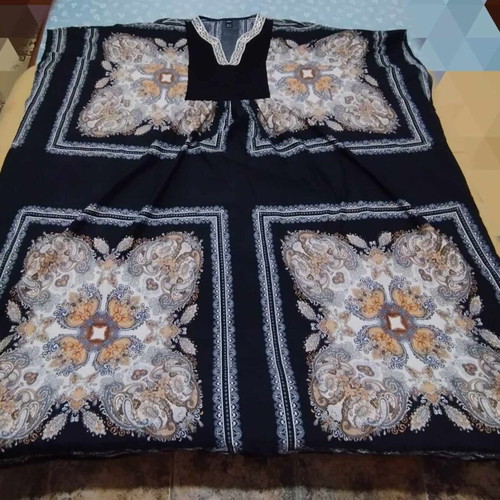 Shein μαύρη κελεμπία φόρεμα 4XL με χρυσή κλωστή και κέντημα