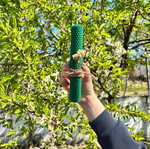 Handmade green candle new