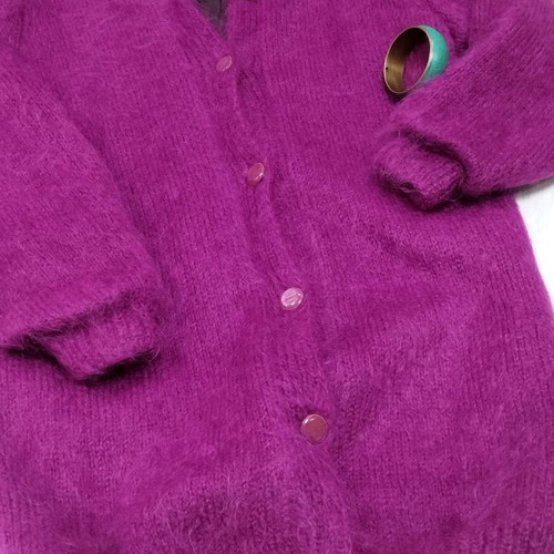 Hand Knitted Women's Cardigan Mohair New, Size S-M-L Oversize