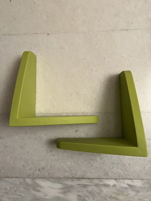 IKEA Mammut L-shaped wall shelves, vintage plastic
