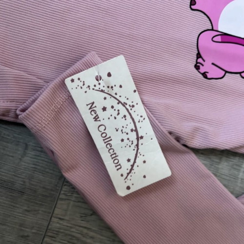 Stitch sweater, pink, size 134 cm, 10 years