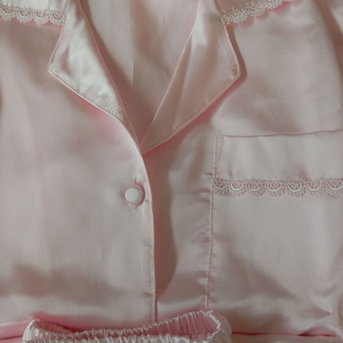 Bardo satin pajama set new, size S, pink