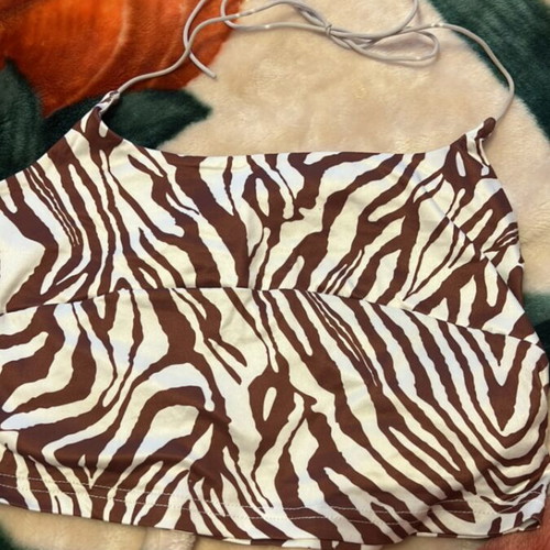 Blouse with neck tie new, size M