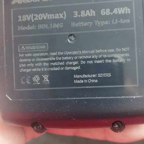 LBXR20 18V 3.8Ah battery for Black and Decker cordless tools new