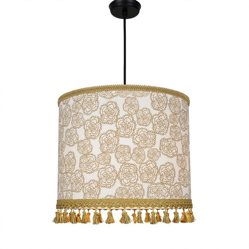 Fleurs Dorées ceiling light with E27 oxygen lampshades, 35x26 cm