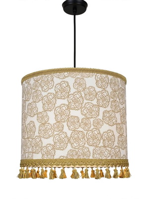 Fleurs Dorées ceiling light with E27 oxygen lampshades, 35x26 cm