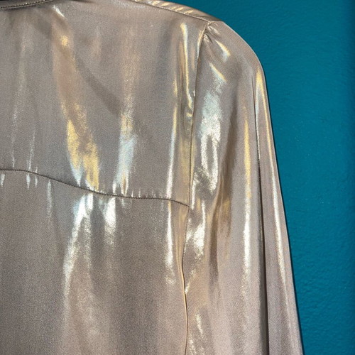 Zara shirt gold like new, size S