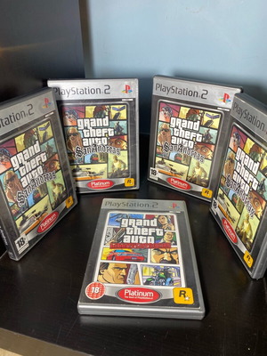 GTA παιχνίδια PlayStation 2 μεταχειρισμένα, San Andreas και Liberty City Stories πακέτο