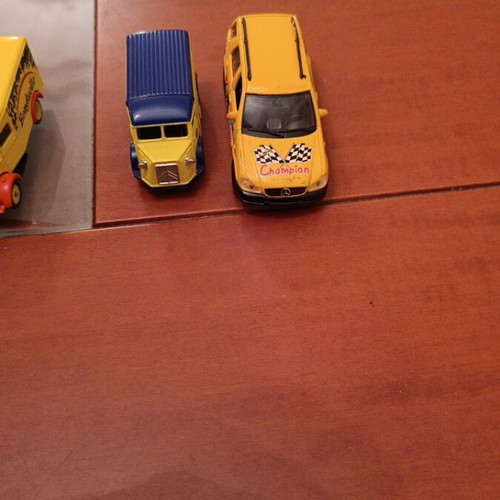Toy vehicles used, fire trucks, cars, van