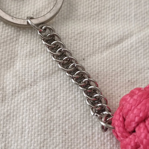 Monkey Fist keychain with ornate chain new