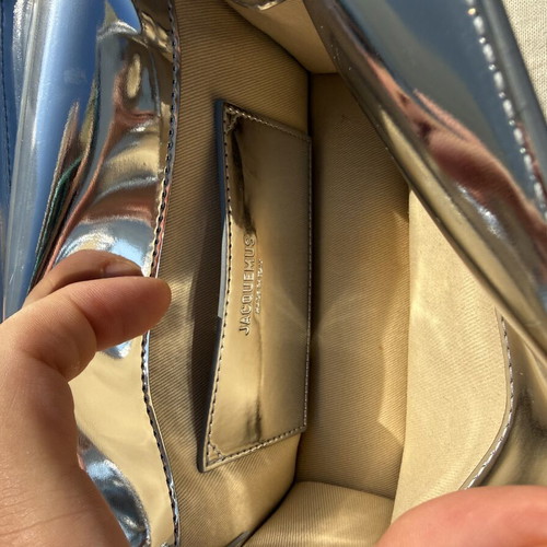 Jacquemus limited edition silver crossbody bag