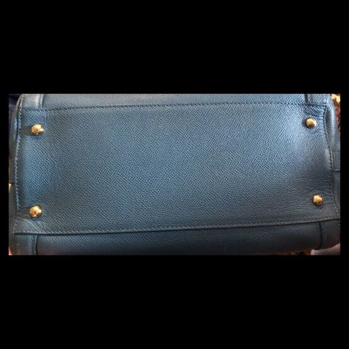 Dolce & Gabbana Padlock crossbody bag like new, blue saffiano leather