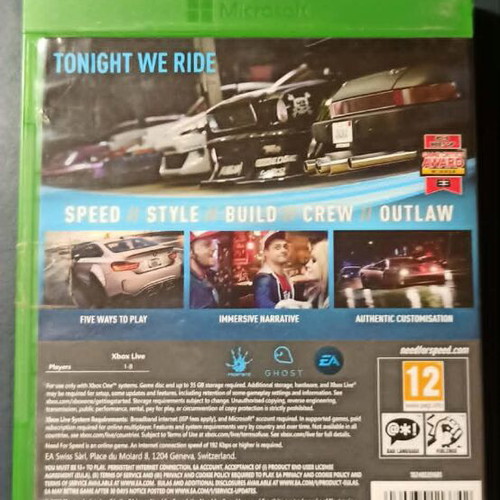 Need for Speed Xbox One game used