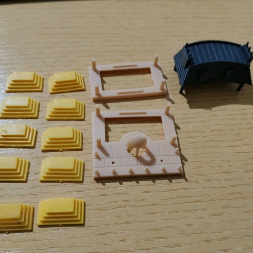 Hotel board game building entrances and parts used, pack
