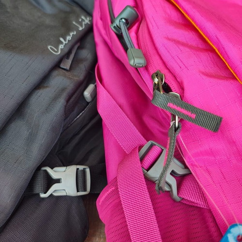 Colorlife Serpent 45 hiking backpack new, black and pink