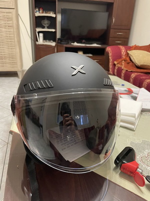 Motorcycle helmet and lock new