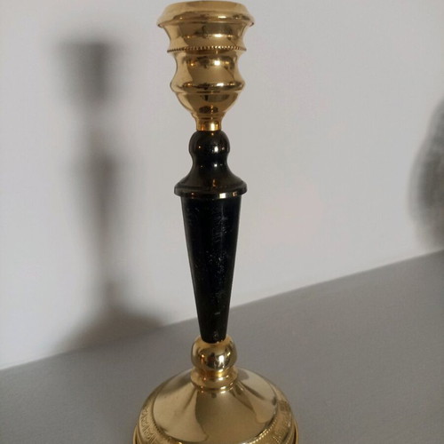 Brass candlestick like new, height 23 cm