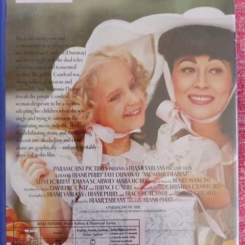 Mommie Dearest DVD used, drama biography with subtitles