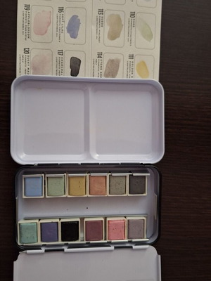 Vintage Pastel Watercolors case new