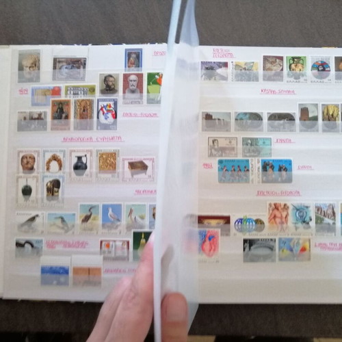 Stamp collection used, Greece and international thematic album