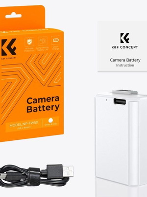 Sony NP-FW50 K&F Concept camera battery with type C charging new