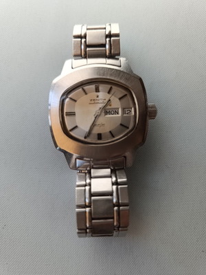 Zenith AF/P vintage αυτόματο ρολόι cushion case ασημί