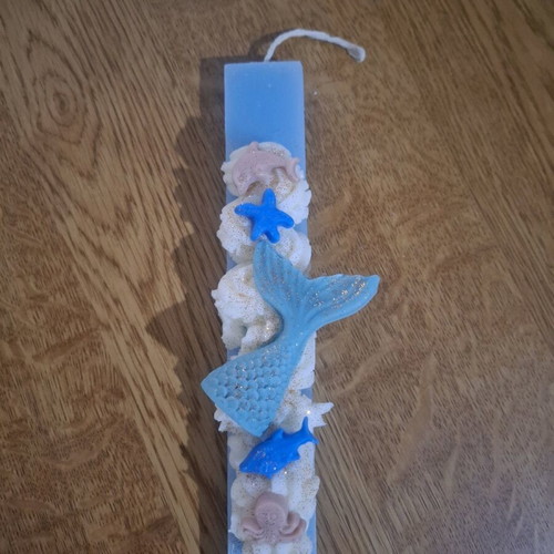 Summer Scented Candle New with Handmade Details