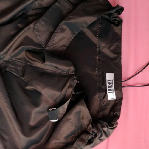 ESTI Asymmetric Skirt New Dark Brown with Shiny Finish