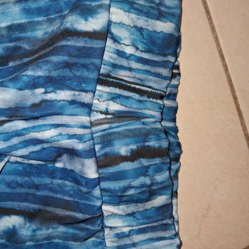 Girls' leggings like new, blue and white, size S