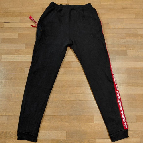 Alpha Industries sport pants size XL like new, black and red