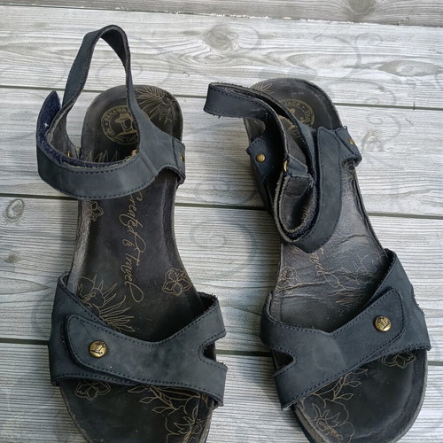 Panama Jack Julia Limited leather platform sandals size 39 like new