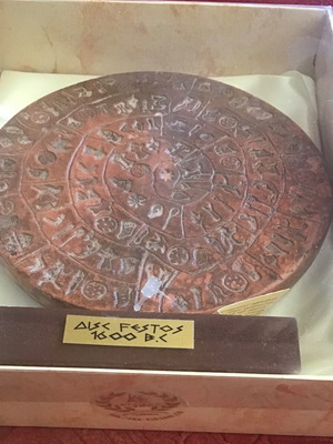 Phaistos Disc new in box with labels